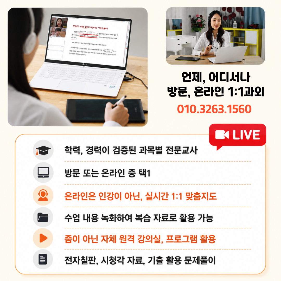 온라인 1:1 화상과외